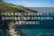 六合宝典-数据口径说明与更新日志-口径透明可复核可追溯-支持筛选对照与收藏(附读图提示)